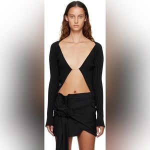 Jacquemus Black “La Maille Parlh Cardigan size 36
